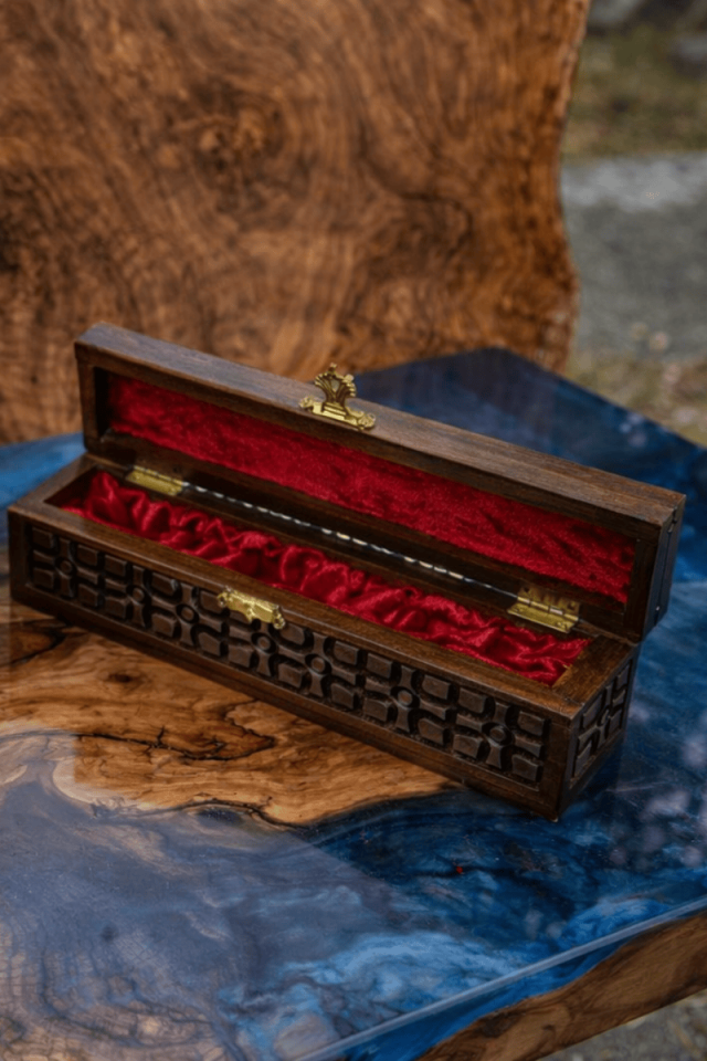 Ceviz Ağacı Dokulu Ahşap Kutu