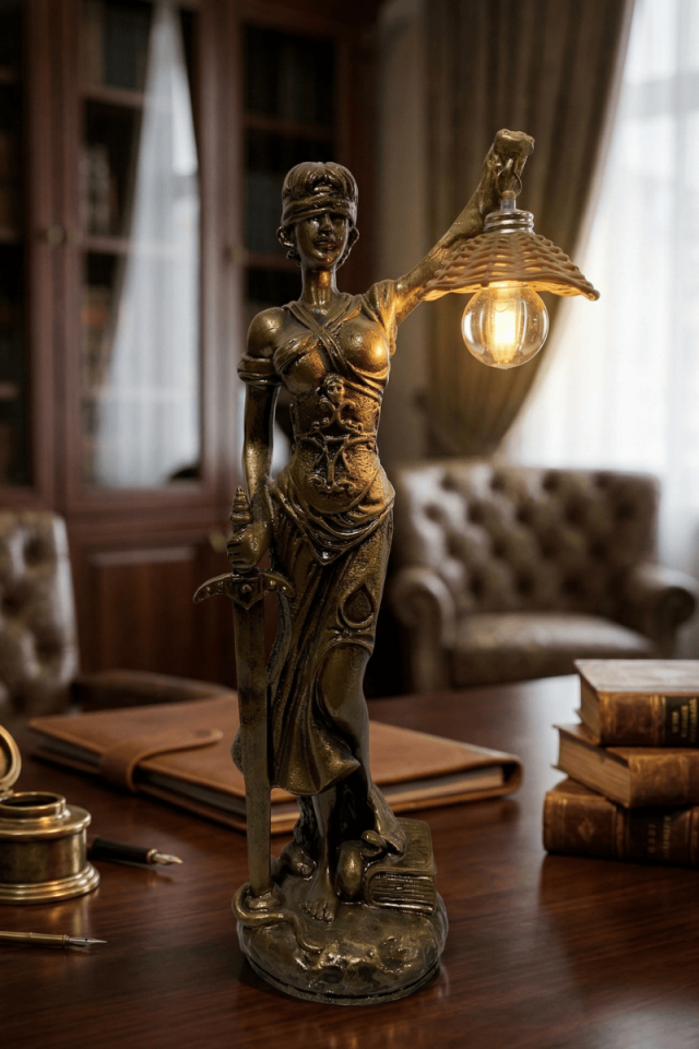 Adalet Heykeli Işıklı