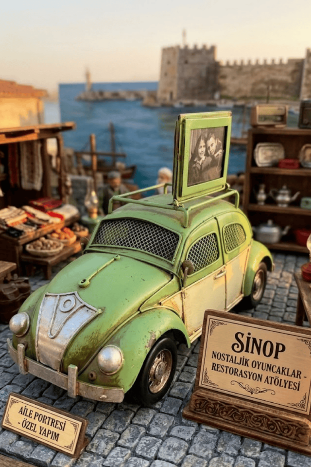 Çerçeveli Metal Vosvos Vintage