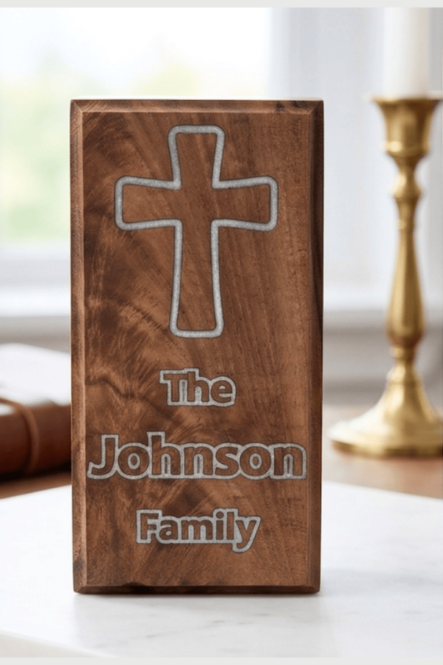 Masa Üstü Ceviz Ağacından Büst