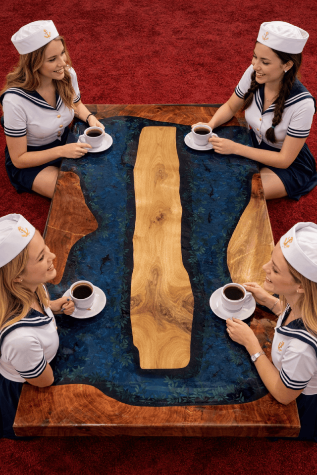 Ceviz Ağacı ve Epoksi Masa