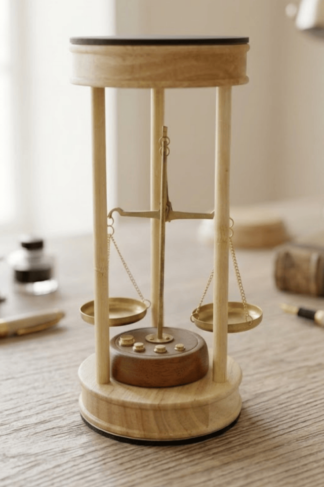 Adalet Terazi ve Ahşap Tasarımı