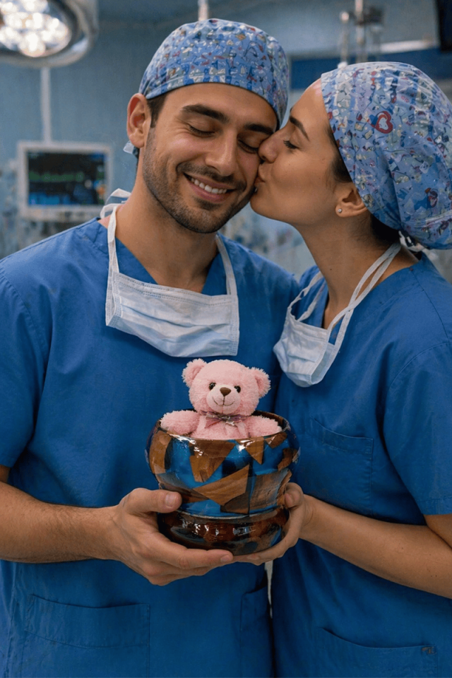 Mavi Epoksi Ahşap Dekoratif Obje