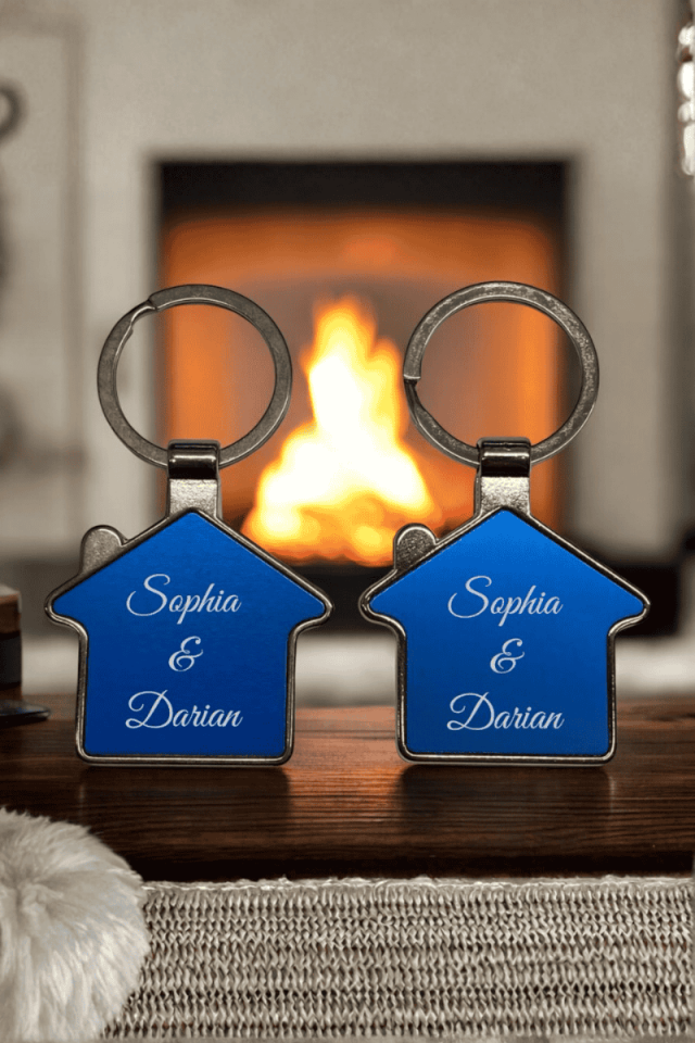Kişiye Özel Çift Ev Anahtarlık