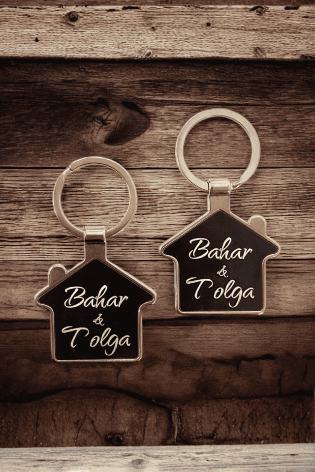 Kişiye Özel Çift Ev Anahtarlık