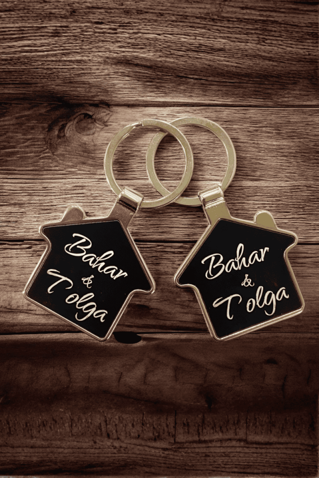 Kişiye Özel Çift Ev Anahtarlık