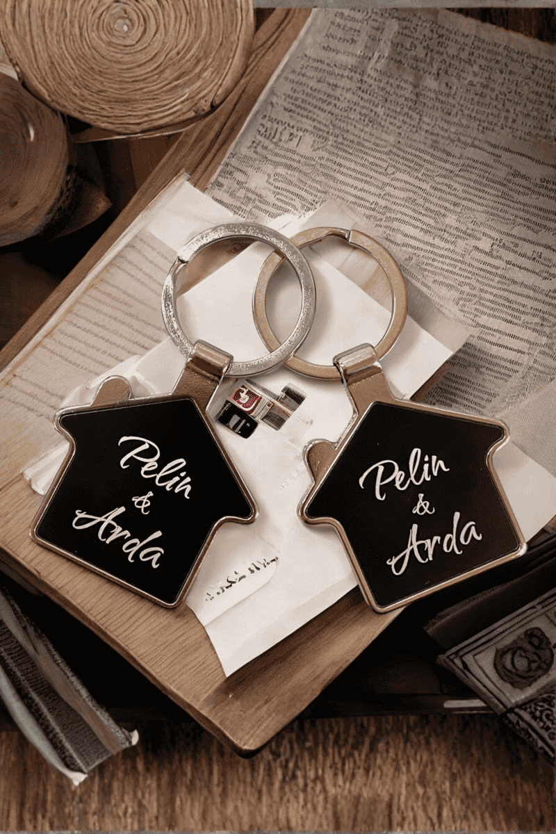 Kişiye Özel Çift Ev Anahtarlık