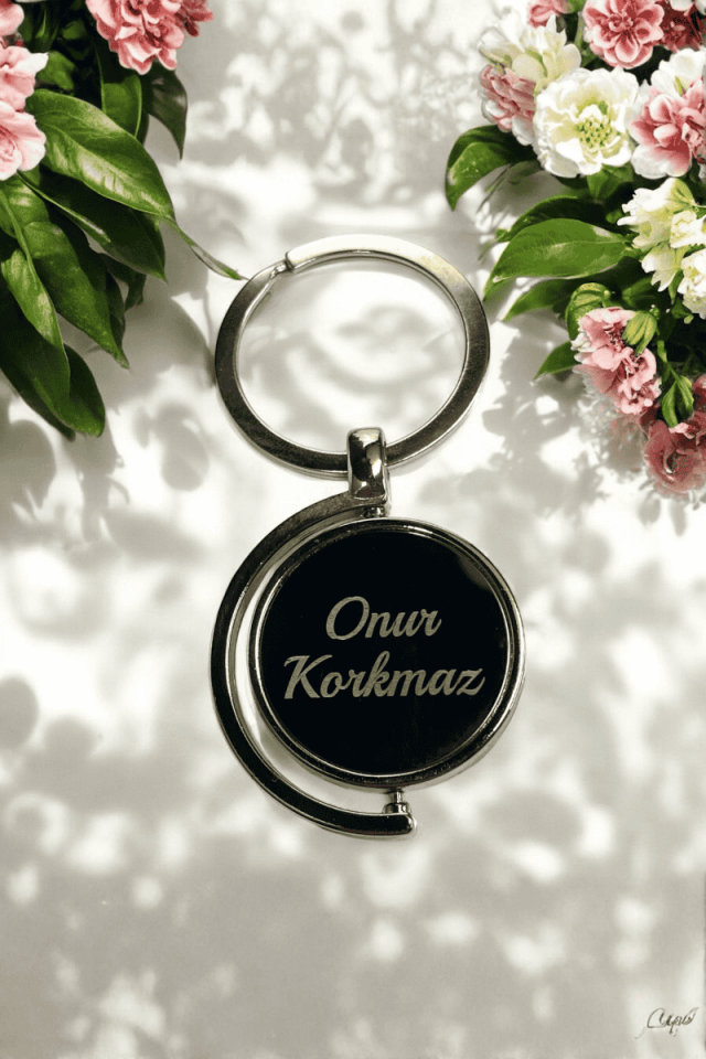 Kişiye Özel Metal Dönen Anahtarlık