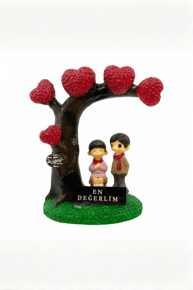 Kalpli Ağaç Sevgili Biblo