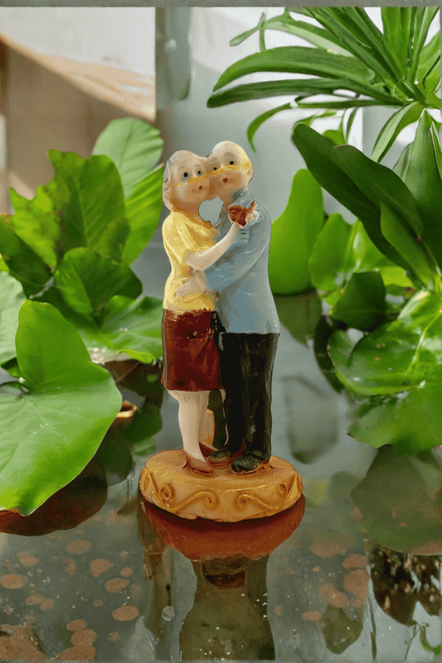 Mini Ayakta Yaşlı Çift