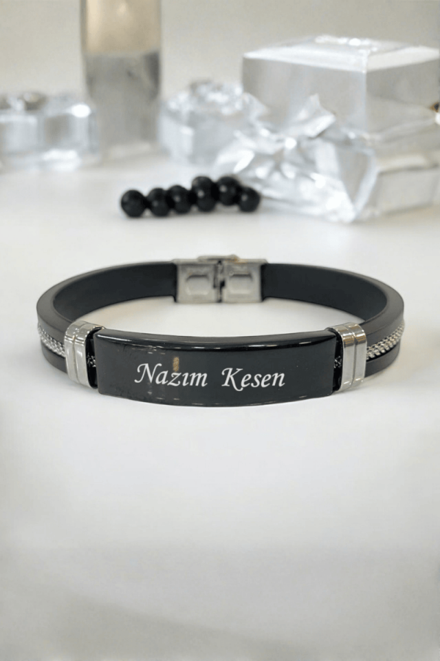 Kişiye Özel İsimli Çelik Bileklik