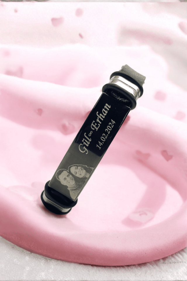 Kişiye Özel Resimli Çelik Bileklik