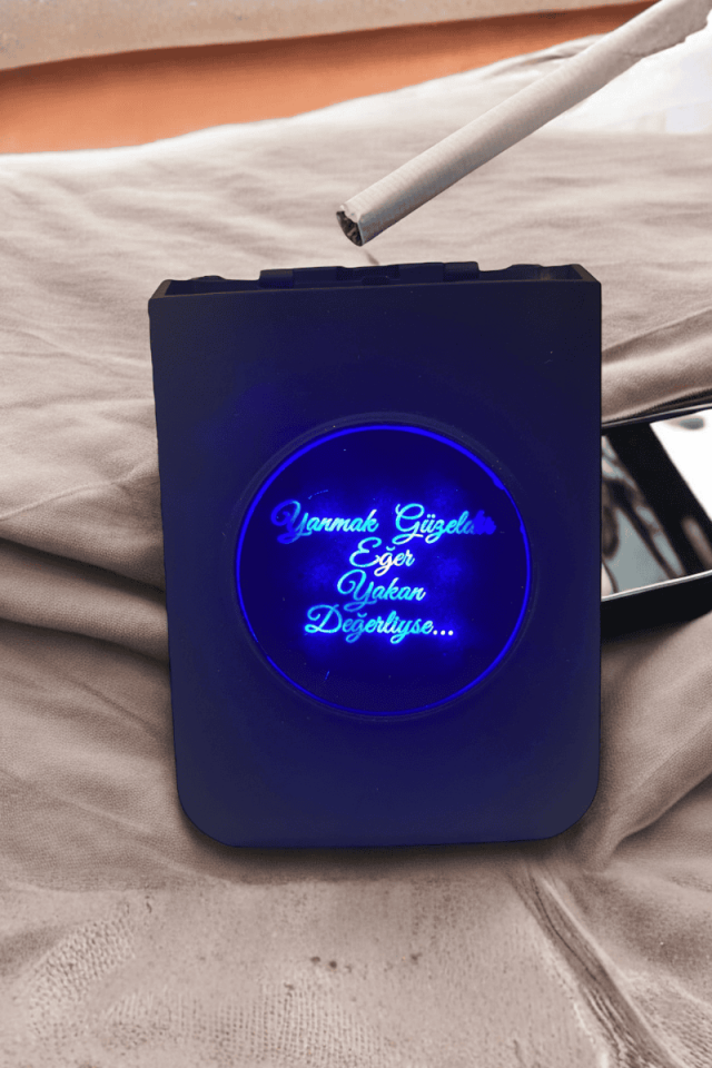 Kişiye Özel Elektronik Çakmak ve Sigara Tabakası