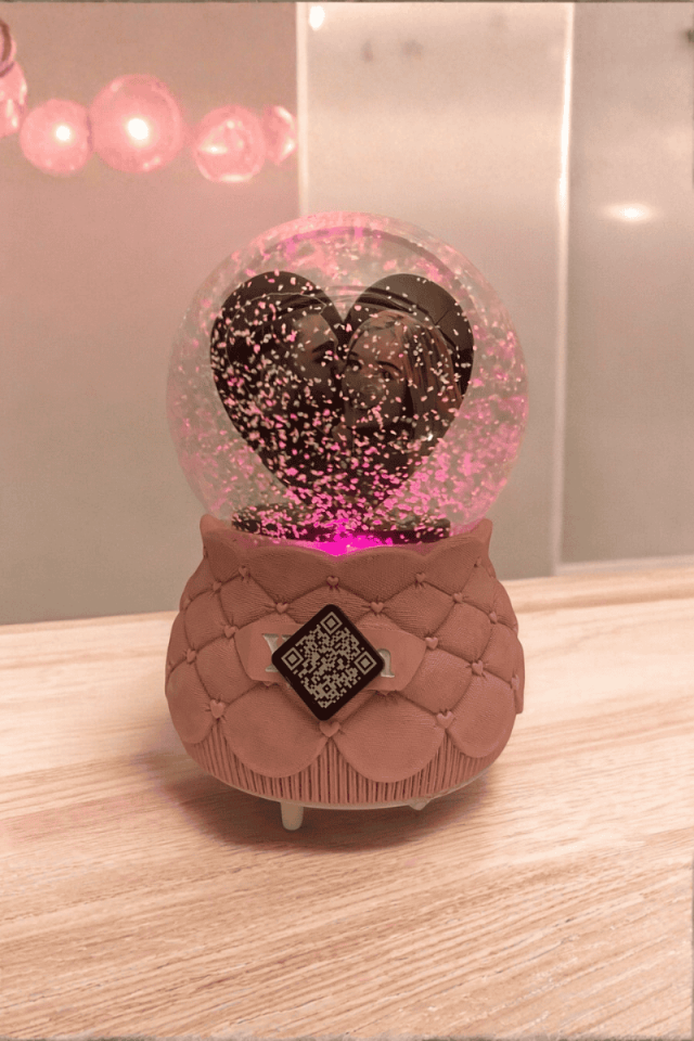 Kişiye Özel Kar Küresi Püskürtmeli Qr Kodlu