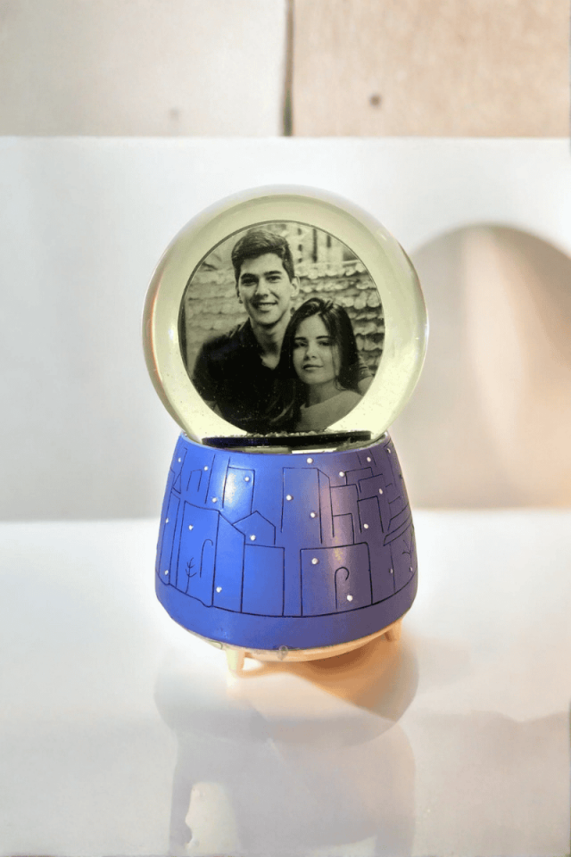 Kişiye Özel Kar Küresi Püskürtmeli büyük boy