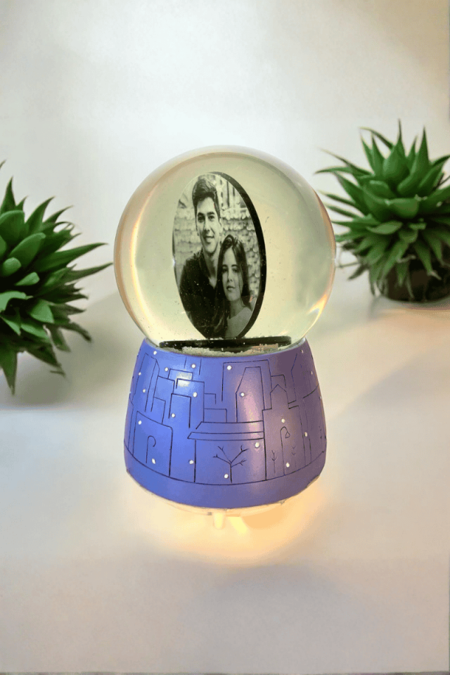 Kişiye Özel Kar Küresi Püskürtmeli