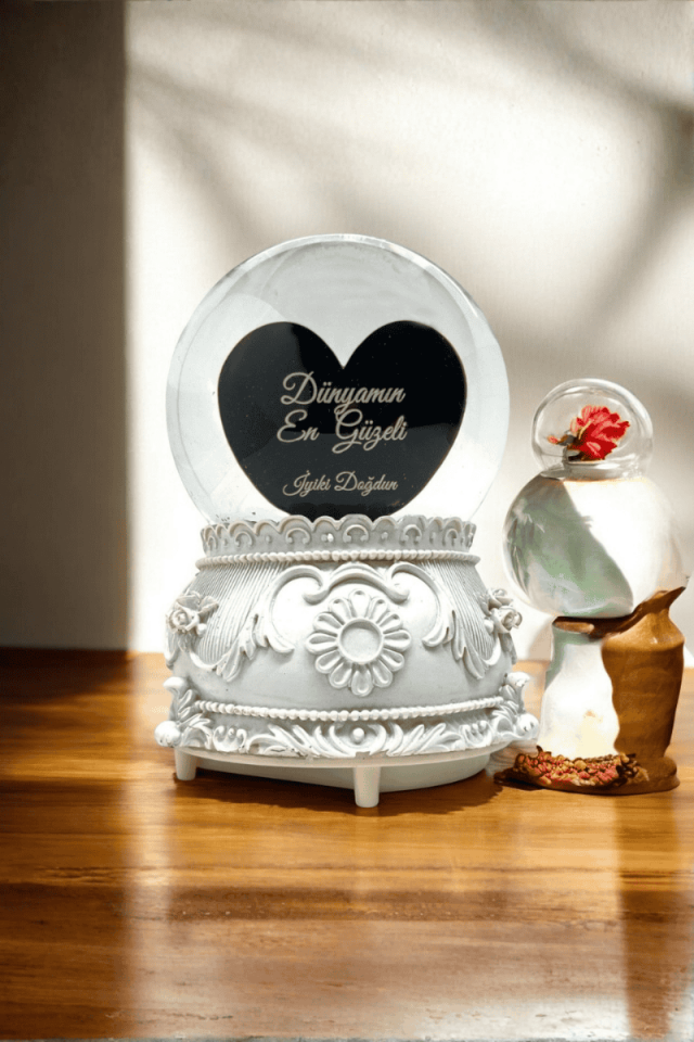 Kişiye Özel Kar Küresi Püskürtmeli Qr Kodlu