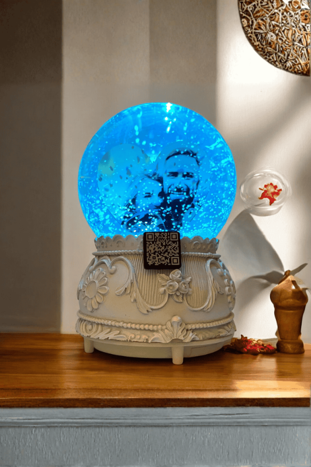 Kişiye Özel Kar Küresi Püskürtmeli Qr Kodlu