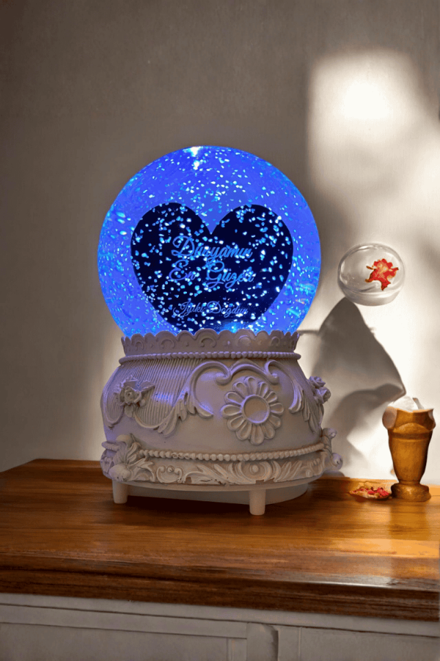 Kişiye Özel Kar Küresi Püskürtmeli Qr Kodlu