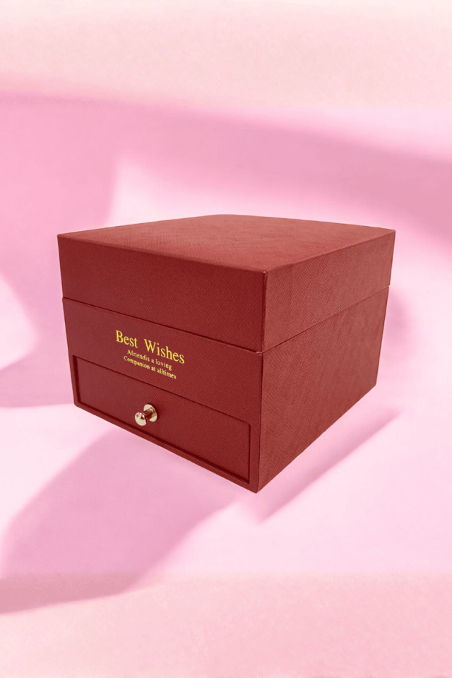 Gül Detaylı Çekmeceli Kutu