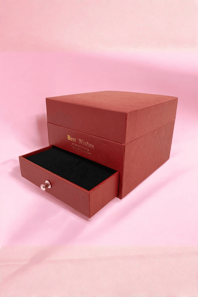 Gül Detaylı Çekmeceli Kutu