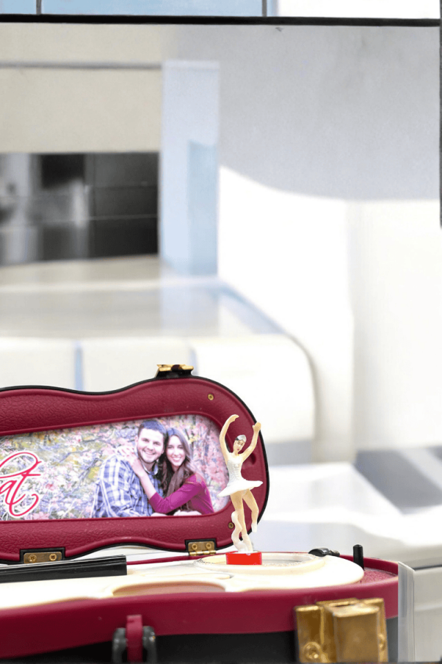 Keman Müzik Kutusu Büyük boy Kişiye Özel