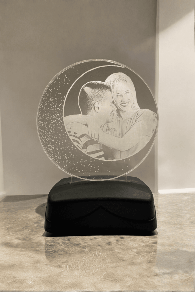 Kişiye Özel 3D Gece Lambası Ay