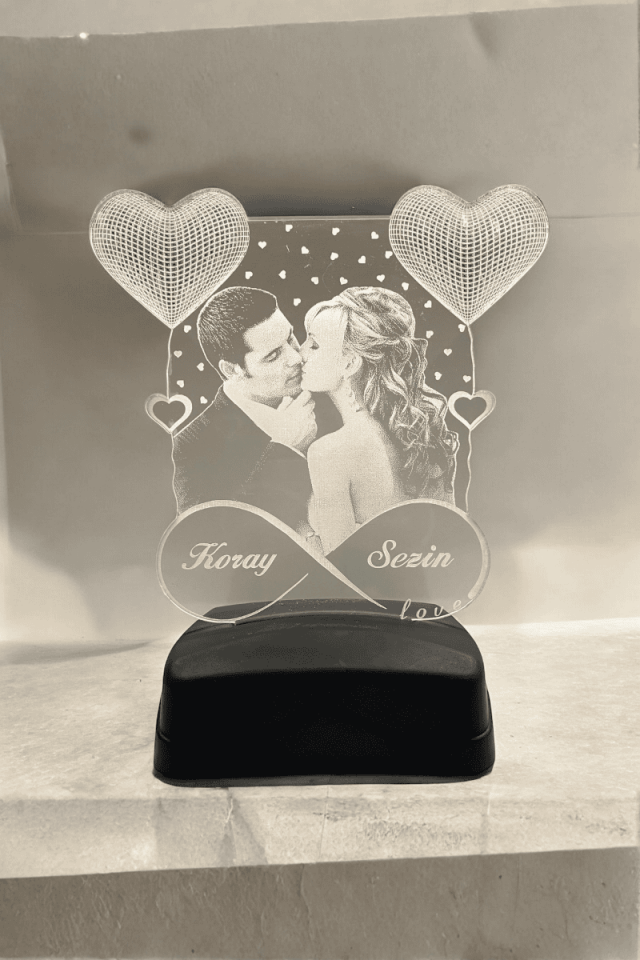 Kişiye Özel 3D Gece Lambası Sonsuzluk