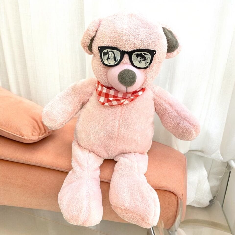 50cm Ayıcık Gözlüklü Kişiye Özel