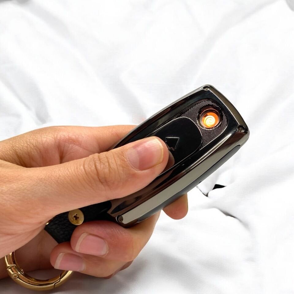 Şarjlı Çakmak Anahtarlık Araba Marka Logolu