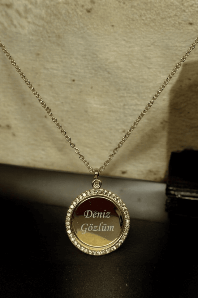 Kişiye Özel Oval Dönen Kolye