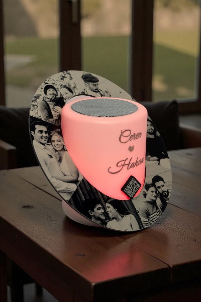 Kişiye Özel Gece Lambası Müzik Kutusu Bluetoothlu