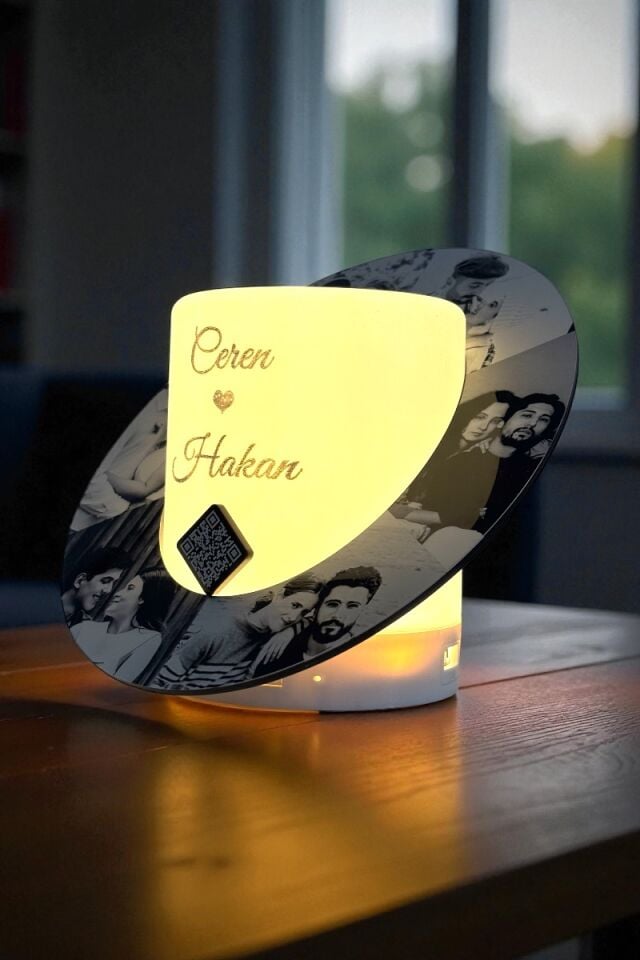 Kişiye Özel Gece Lambası Müzik Kutusu Bluetoothlu