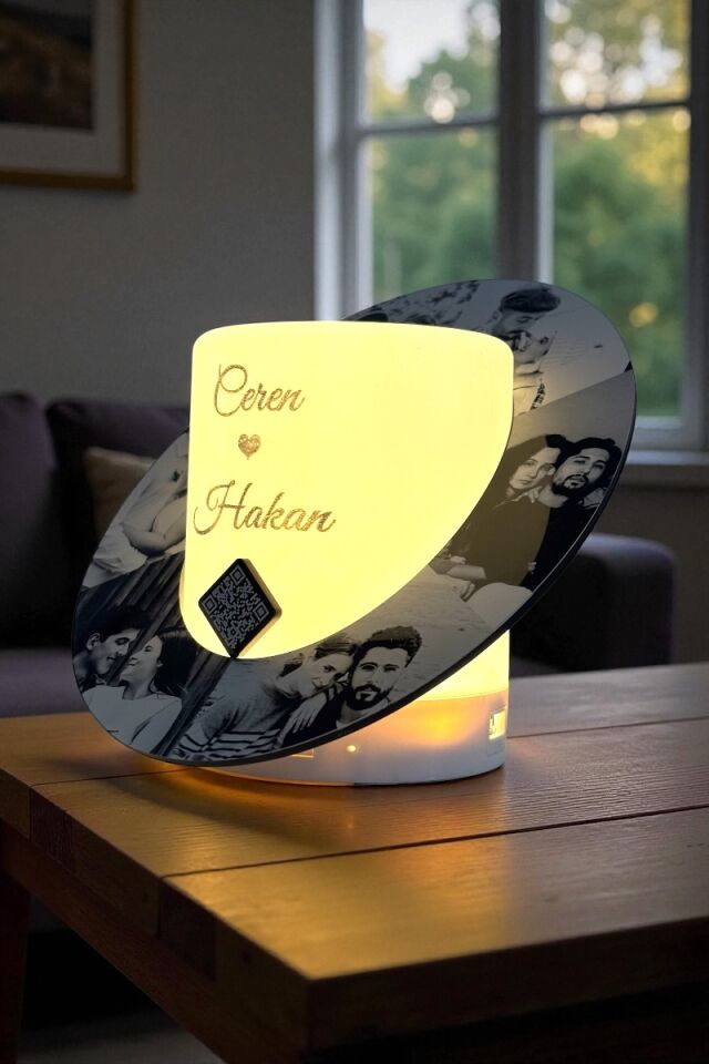 Kişiye Özel Gece Lambası Müzik Kutusu Bluetoothlu