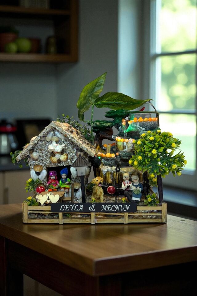 Özel Tasarım Koleksiyon Deniz Kabuğu Ev & Su Değirmeni