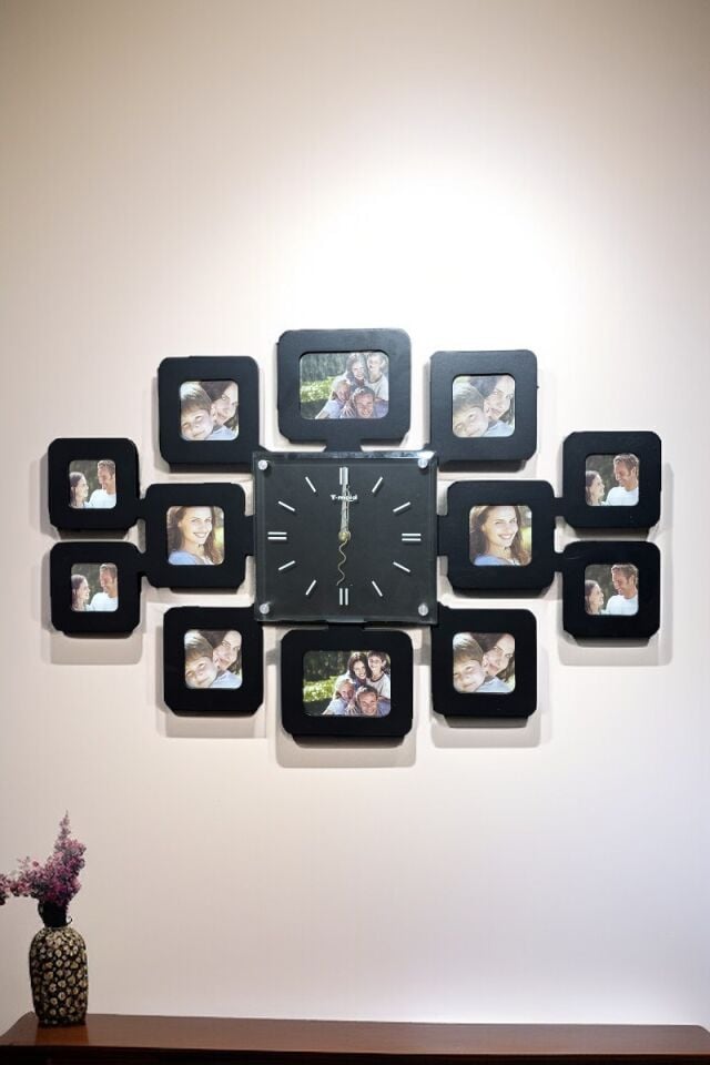 12 Çerçeveli Duvar Saati