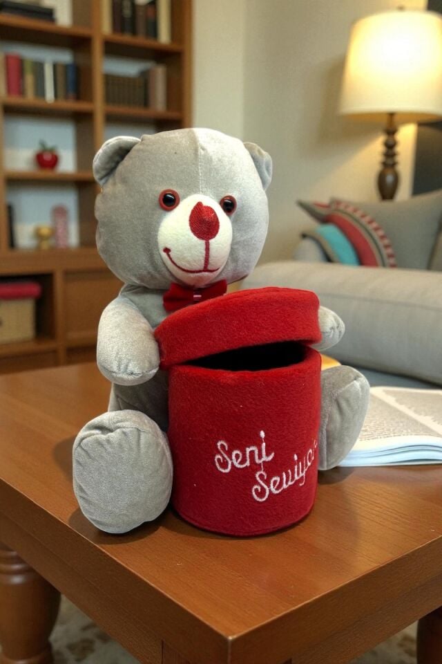 Kadife Kutulu Peluş Ayıcık