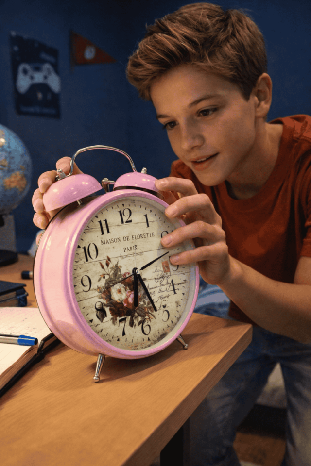 Pembe Çalar Saat Büyük