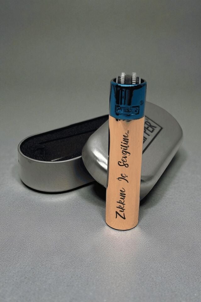 Komik Mesajlı Metal Clipper Çakmak