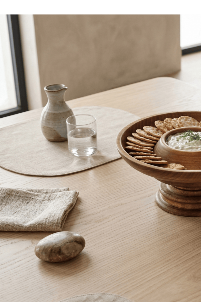 Aura Ahşap Sunum Kasesi