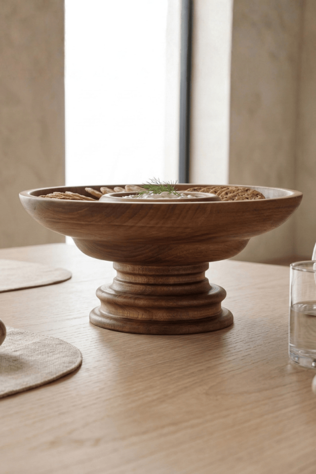 Aura Ahşap Sunum Kasesi