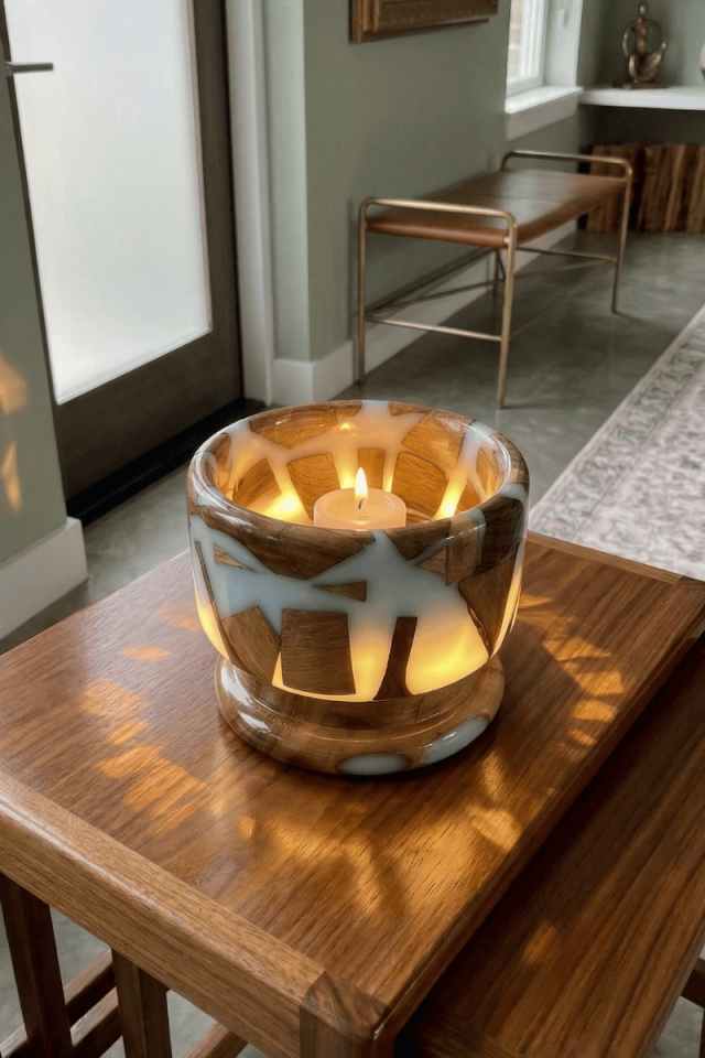 Sessiz Işık Epoksi & ahşap dekoratif